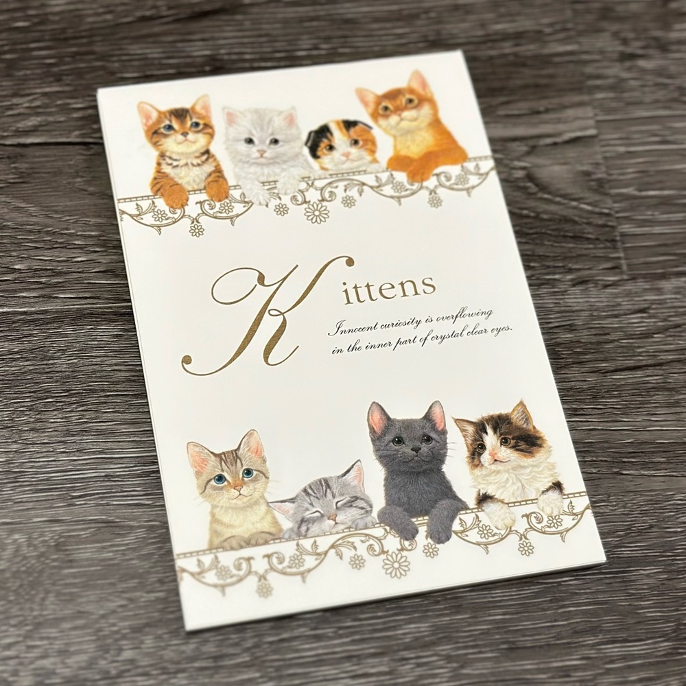 Kittens Cat Travel Postcard Set ❘ Card (contains 8 sheets of 2 kitten patterns)